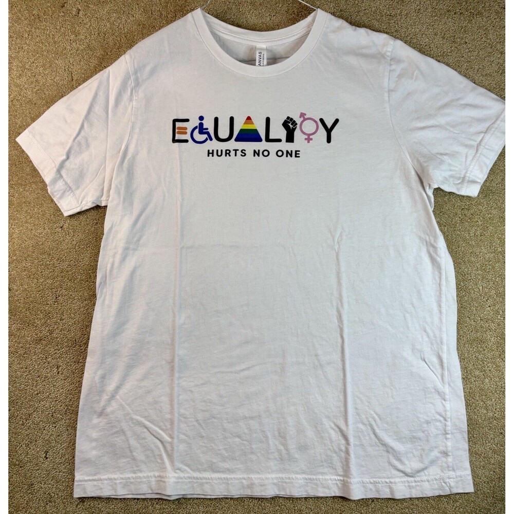 Equality Hurts No One Equality Gay Pride Human Rights Protest Resist T-Shirt XL